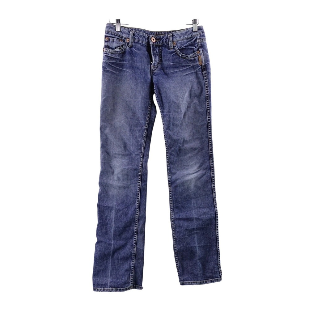 Vintage Silver Jeans Womens Size 29 Monica Skinny Y2K Blue Denim Jeans